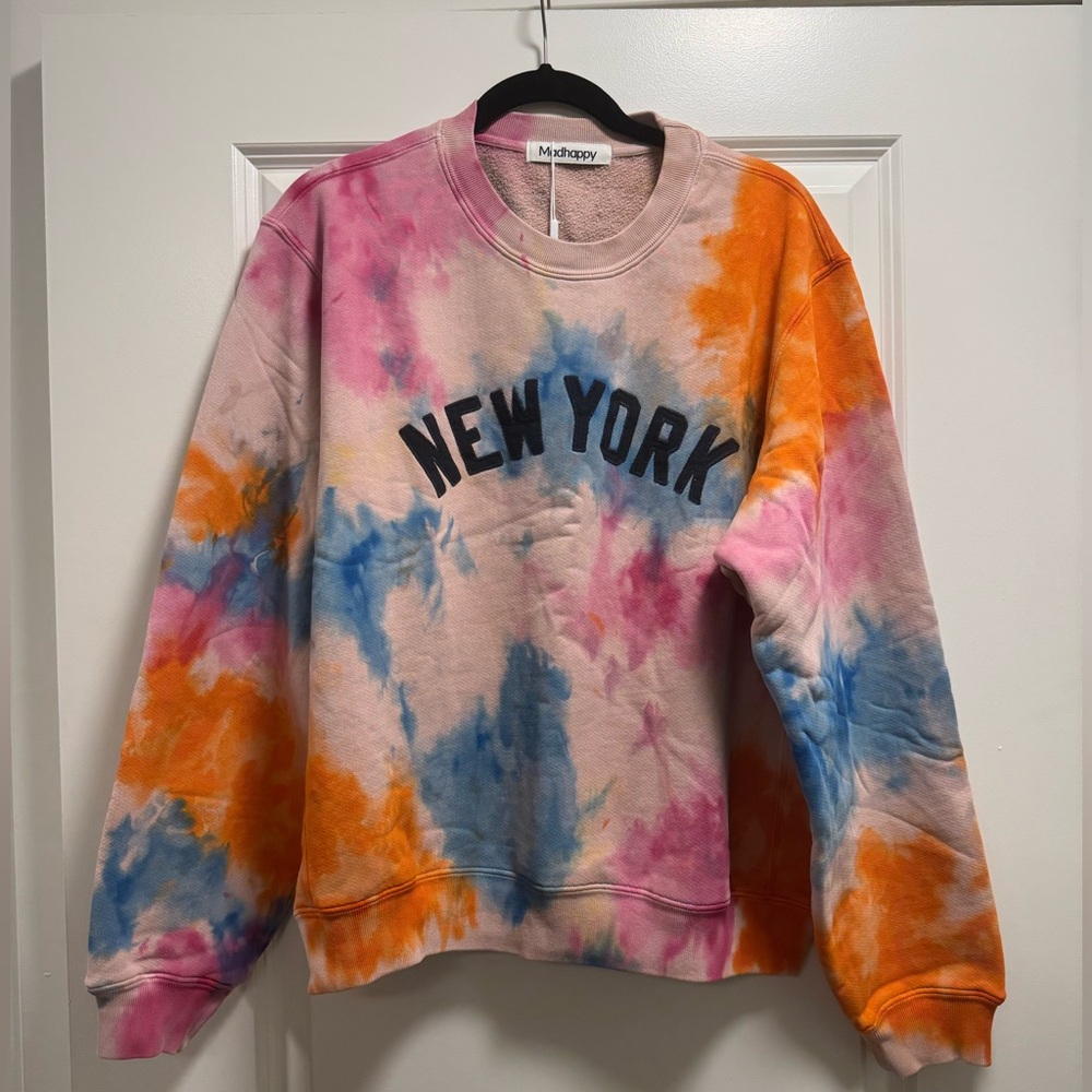 Madhappy NYC New York Exclusive Tie Dye Sweatshirt Multi Color NWT Sz L - Picture 2 of 7